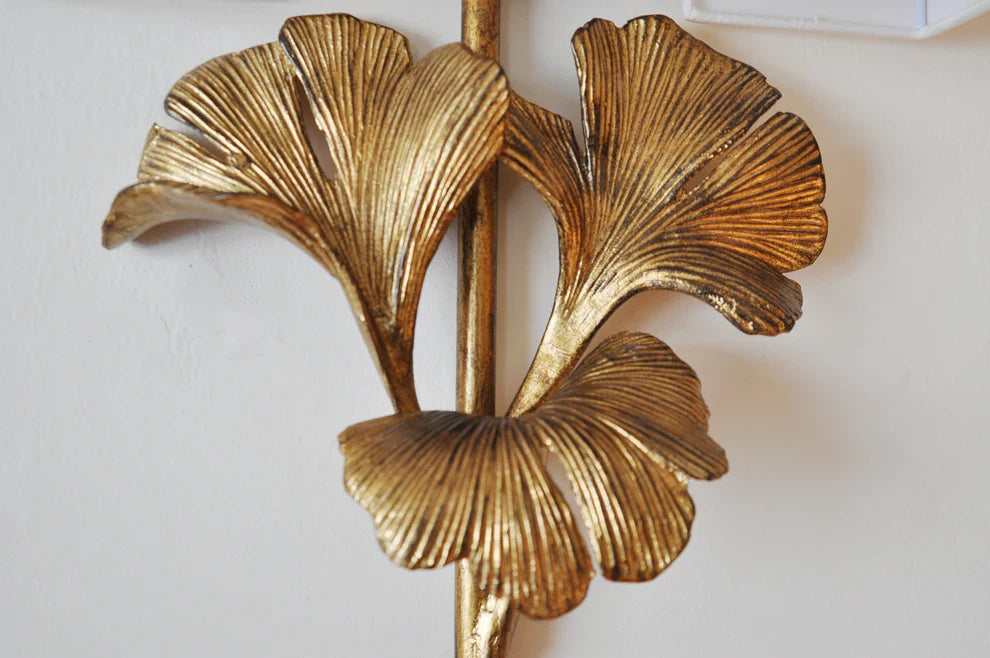 Valerio Vintage Klassiek Ginkgo Messing Wandlamp Slaapkamer Woonkamer