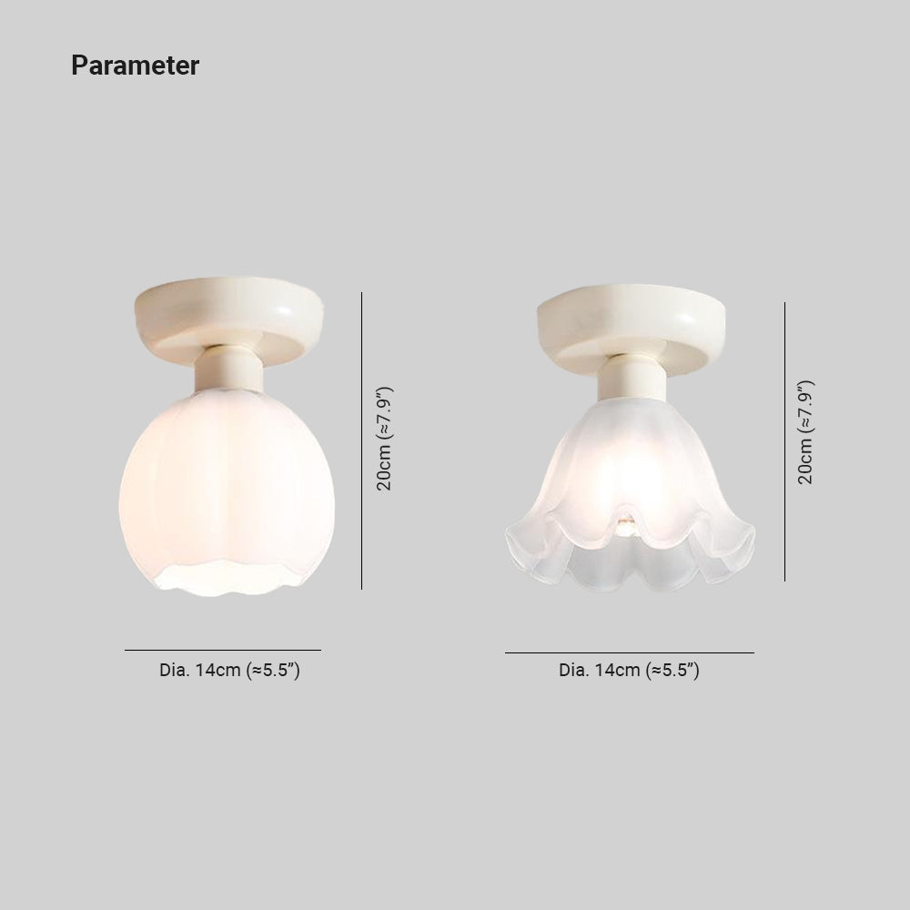 Carina Schattig Plafondlamp Metaal Glas Slaapkamer Studie