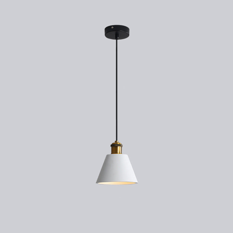Morandi Design Vormen LED Hanglampen Wit/Oranje/Zwart Metaal/Hars Eetkamer