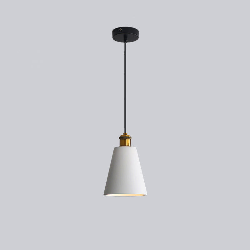 Morandi Design Vormen LED Hanglampen Wit/Oranje/Zwart Metaal/Hars Eetkamer