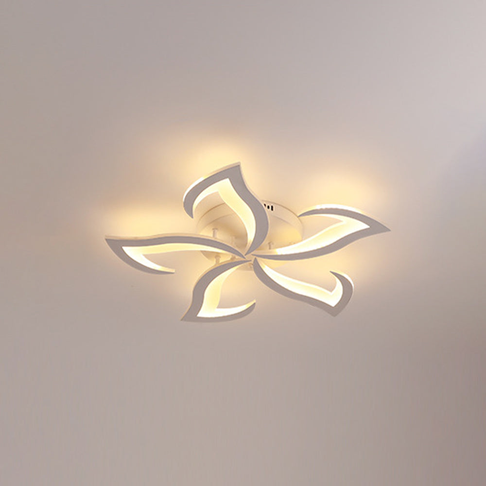 Hana Design Bloem LED Plafondlampen Zwart/Wit Metaal/Acryl Woon/Slaapkamer