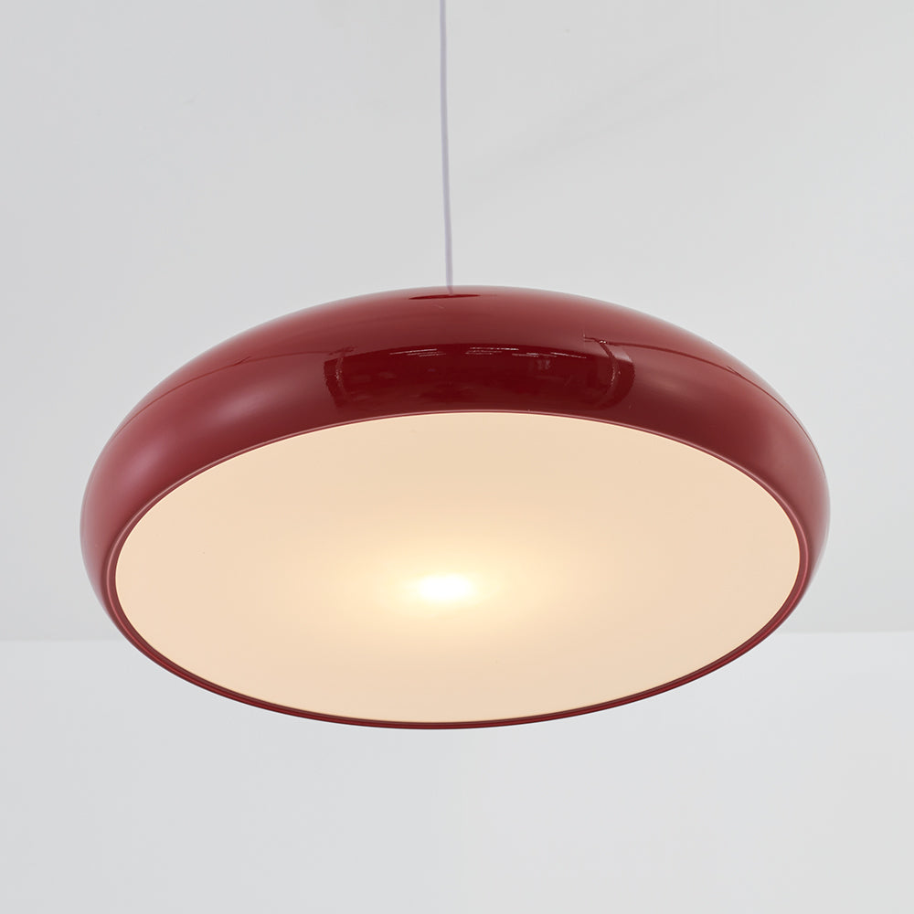 Leilani Moderne Ronde Hanglampen Wit Metaal Slaapkamer Woonkamer