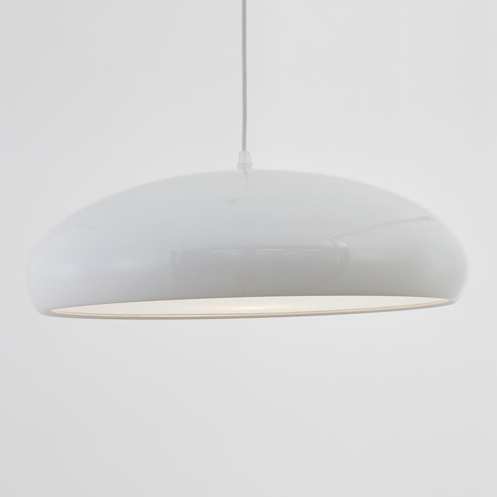 Leilani Moderne Ronde Hanglampen Wit Metaal Slaapkamer Woonkamer