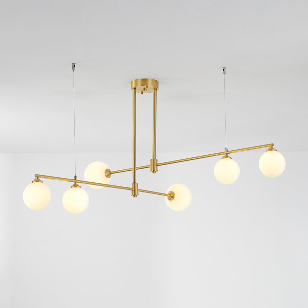 Valentina Moderne Bubble  Hanglampen Goud Koper Glas Slaapkamer