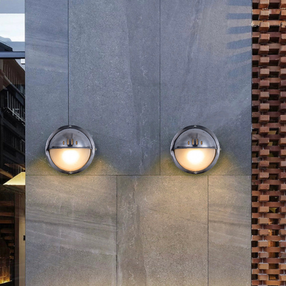Orr Moderne Design LED Wandlamp Geometrisch  Metaal/Glas Zilver Buiten Binnenplaats/Omheining/Balkon