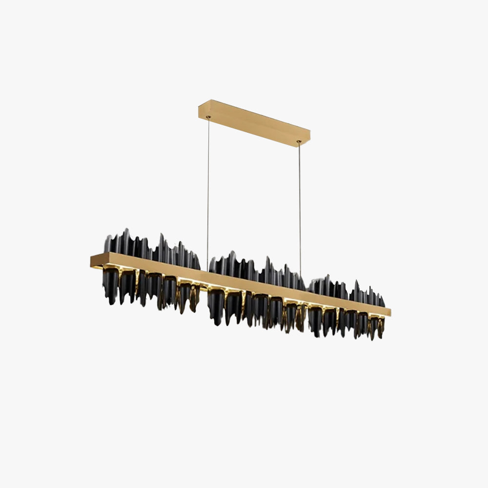 Marilyn Industrial LED Kroonluchters Gouden Zwart Glas Metaal Slaapkamer