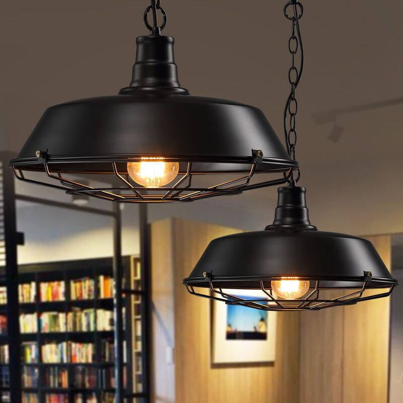 Valerio Rustieke Industriële Hanglamp Voor Zwart En Roest