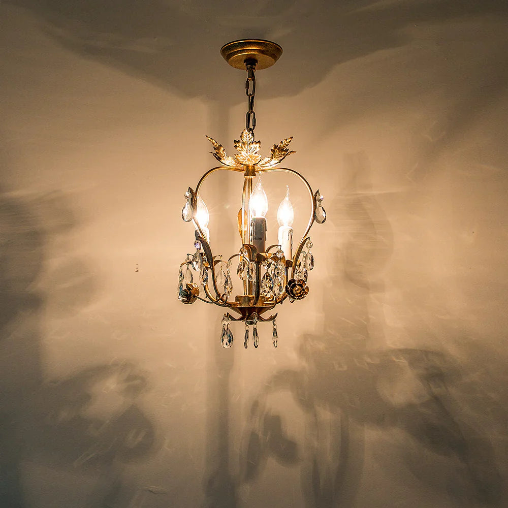 Valerio Vintage Goud Kristal Metaal Hanglampen Eetkamer Slaapkamer