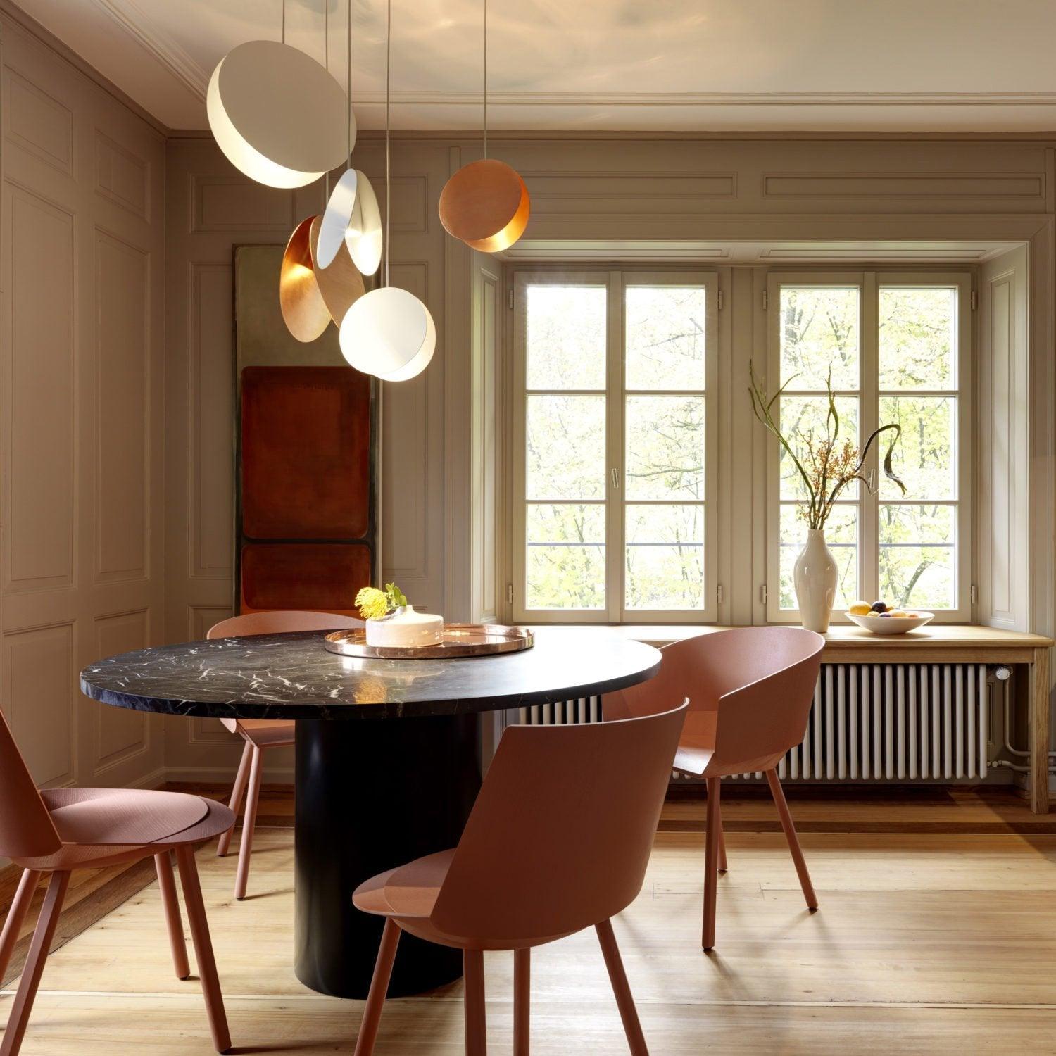 Morandi Moderne Design LED Ronde Hanglamp Metaal 6 Kleur Woon/Slaap/Eetkamer