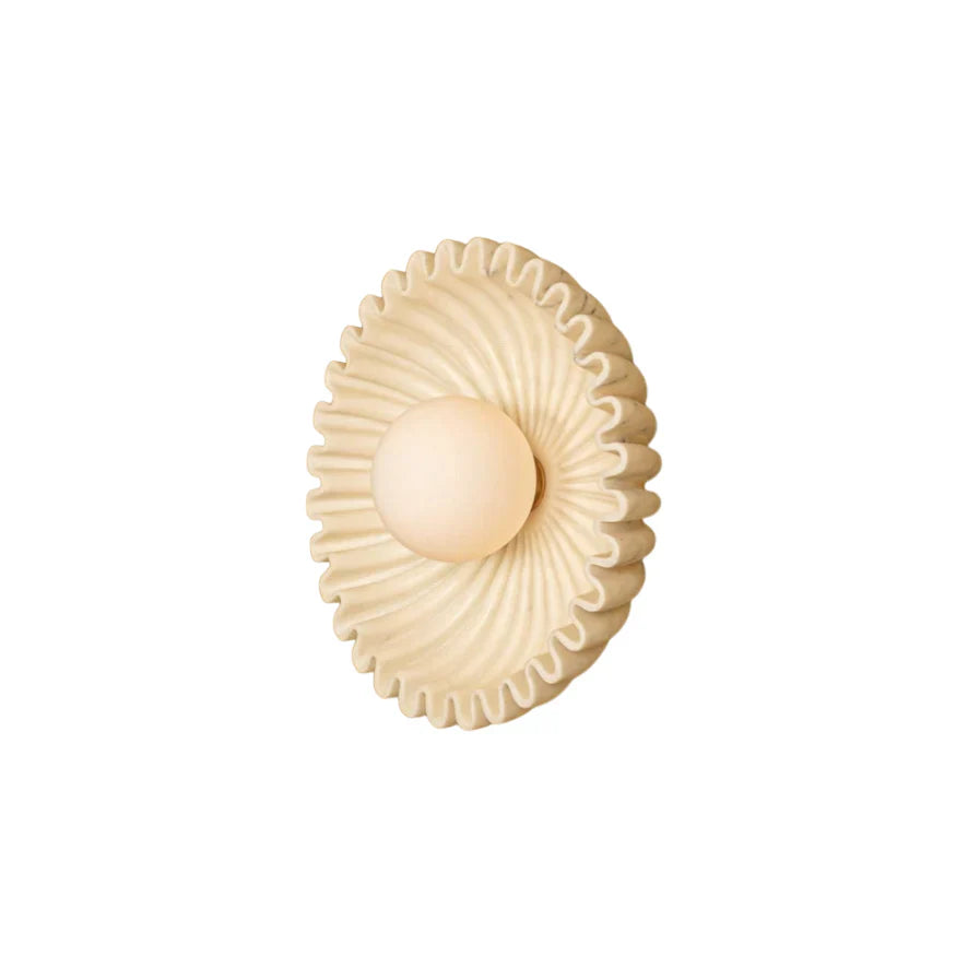 Elif Ongebruikelijk Ronde Marmer Glas Wandlamp Slaapkamer Eetkamer