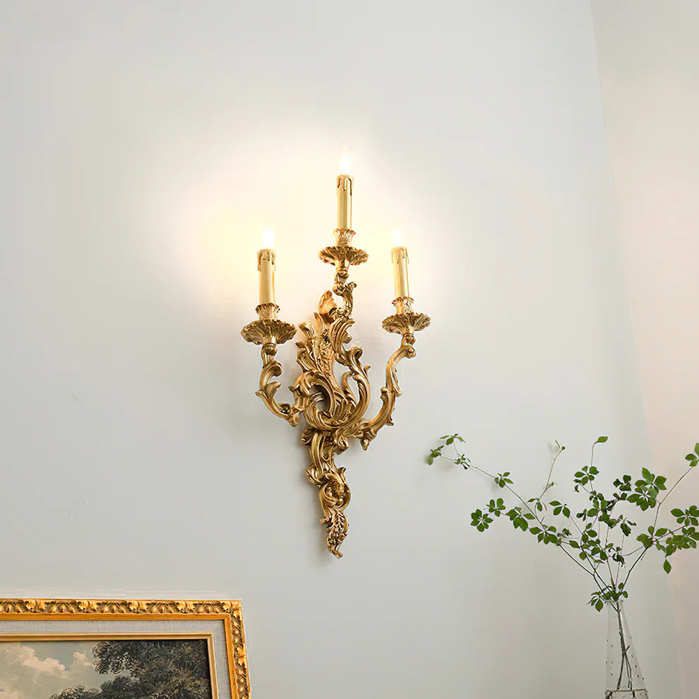 Valerio Vintage Paleis Kaars Wandlamp Woonkamer Slaapkamer Badkamer