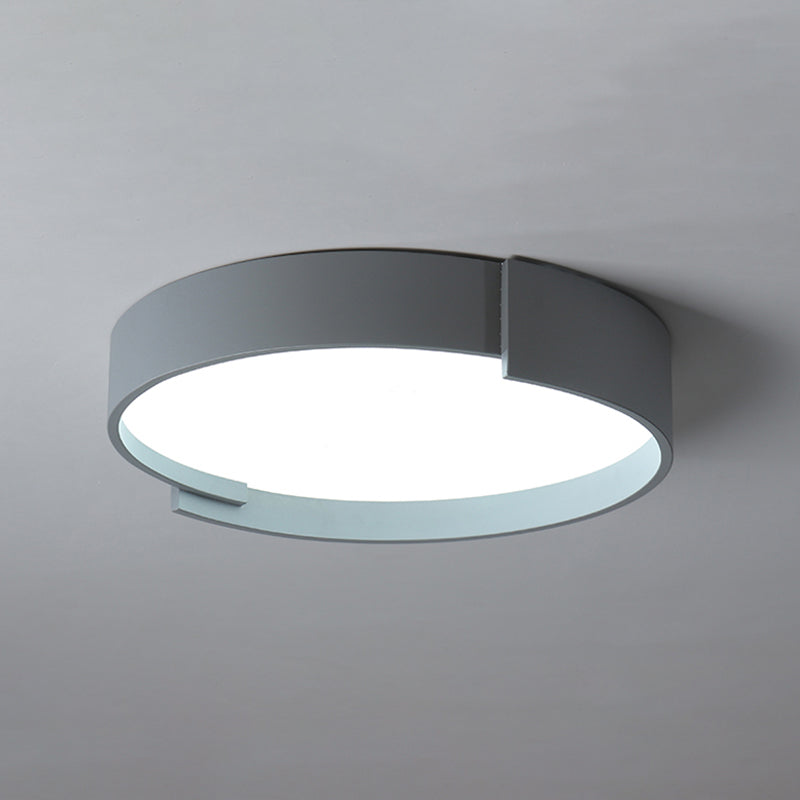 Quinn Moderne  Eenvoudig Ronde LED Plafondlampen Wit/Grijs/Groen Metaal Slaapkamer