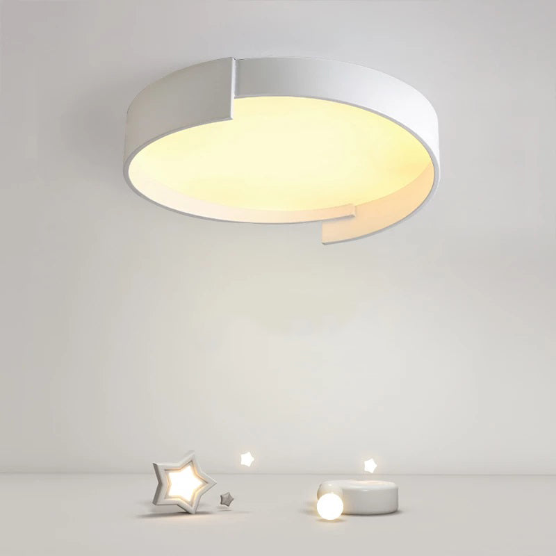 Quinn Moderne  Eenvoudig Ronde LED Plafondlampen Wit/Grijs/Groen Metaal Slaapkamer