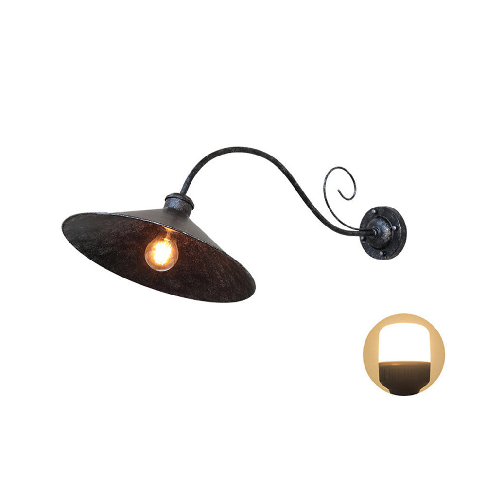 Valerio Vintage Metalen Buiten Design Wandlamp Zwart/Antiek Zilver