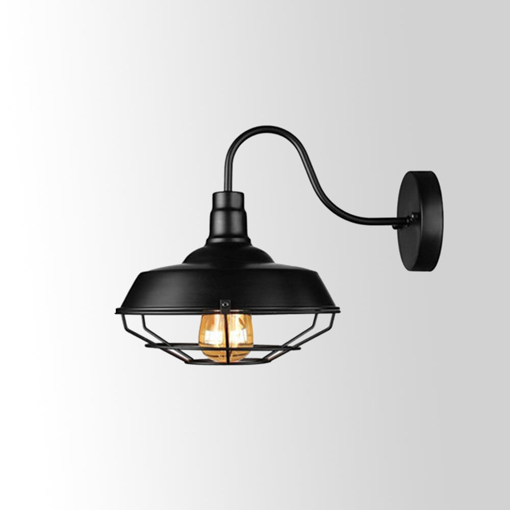 Valerio Wall Lamp Vintage/Antique, Metal, Black, Hallway