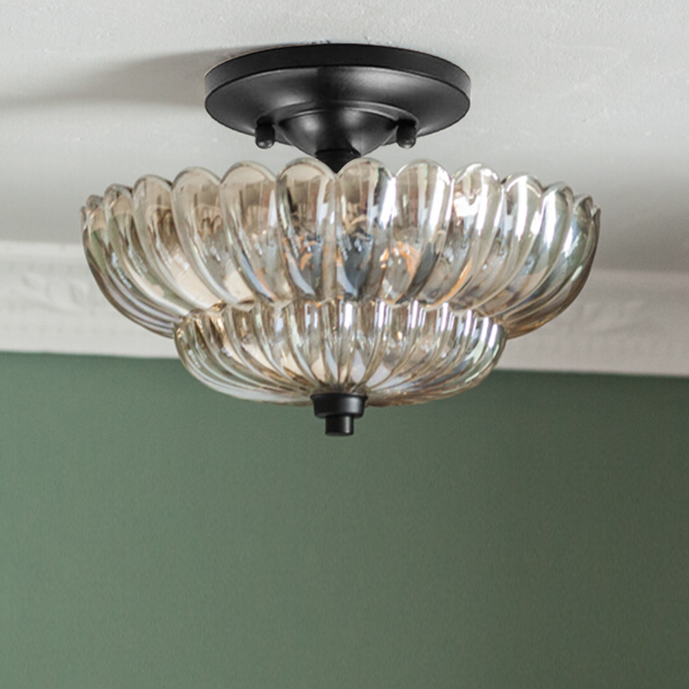 Lily Modern Paraplu Glas Plafondlamp Slaapkamer Woonkamer
