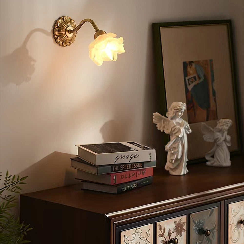 Lily Vintage Metaal Glas Wandlampen Woonkamer Slaapkamer