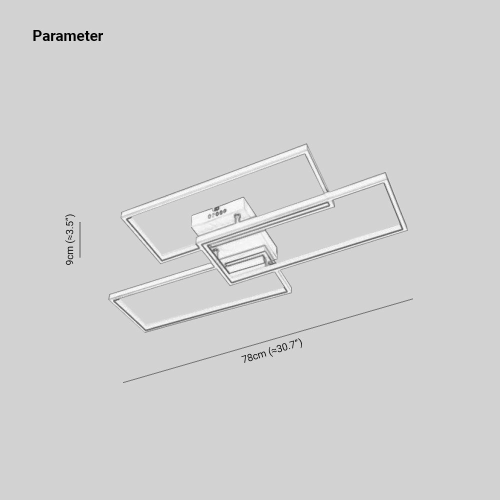 Orsini Industrie LED Plafondlampen Gouden Metaal Woonkarmer Slaapkamer