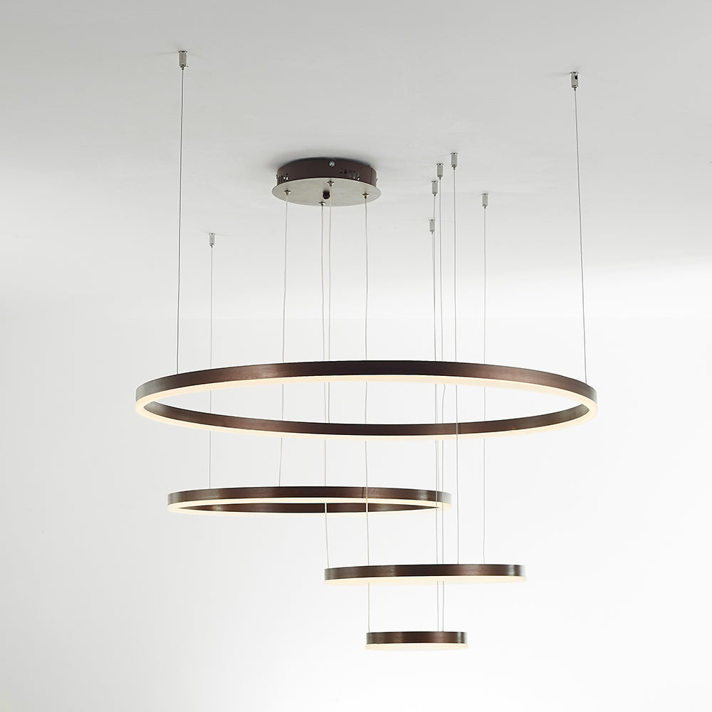 Alonza Moderne Grote  Hanglampen Wit Metaal Slaapkamer  Woonkamer Tir-Cirkel