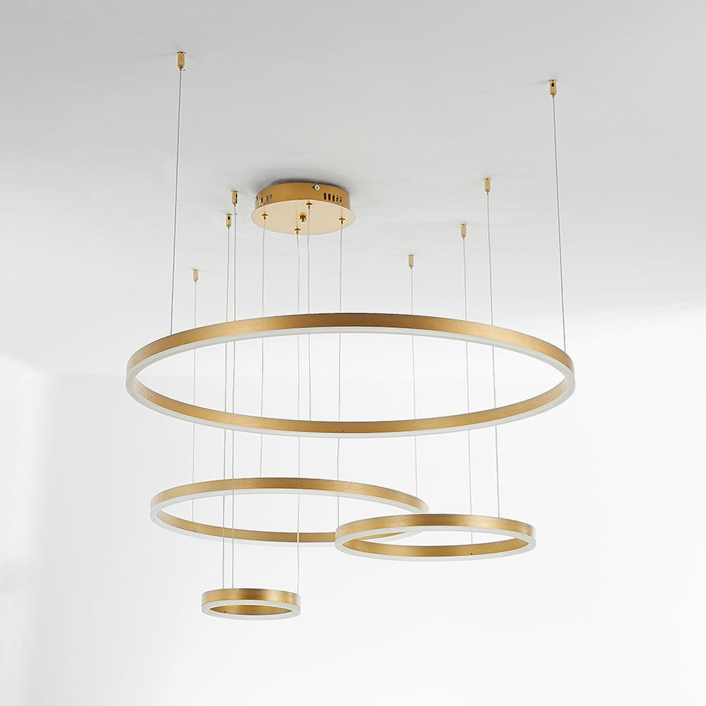 Alonza Moderne Grote  Hanglampen Wit Metaal Slaapkamer  Woonkamer Tir-Cirkel