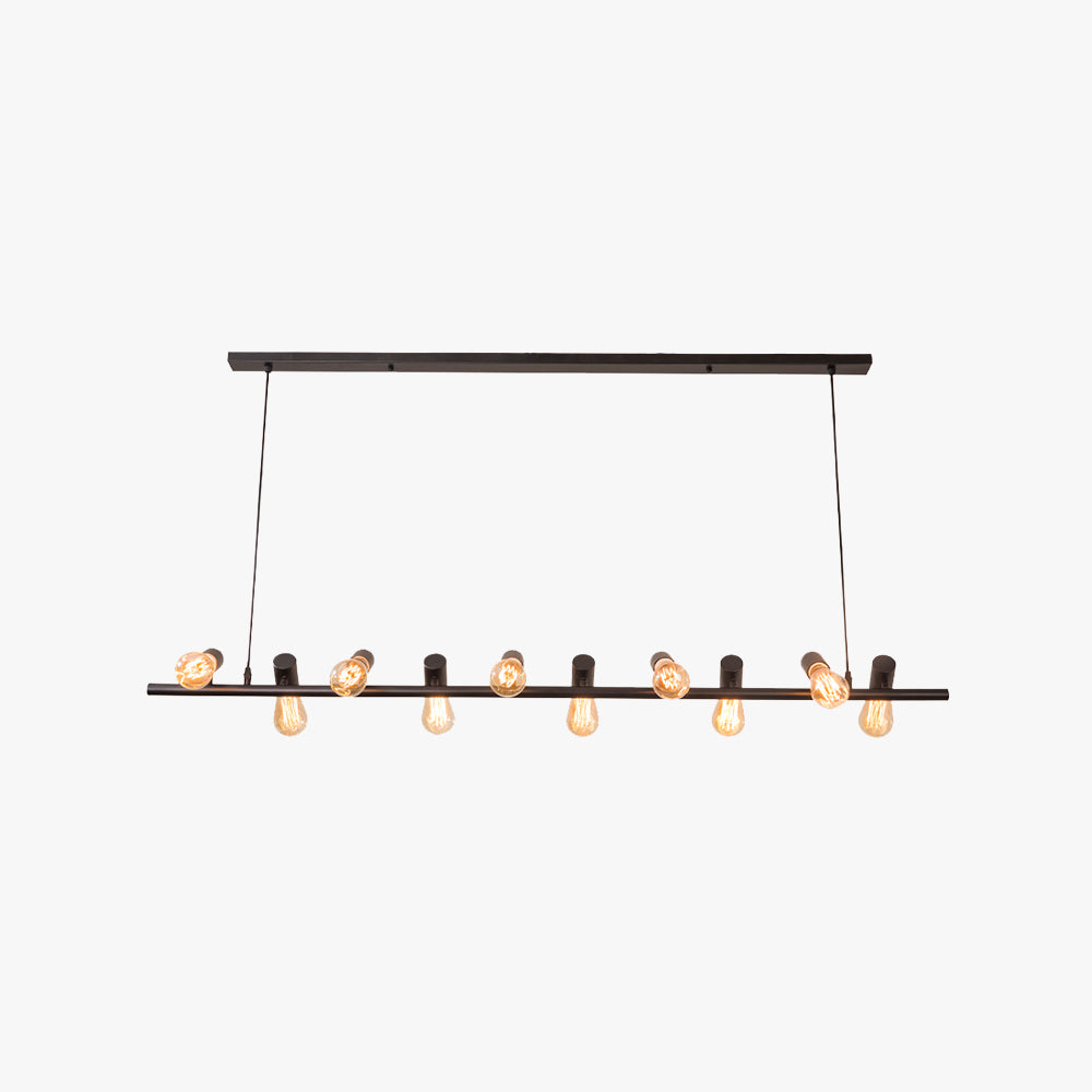 Valerio Vintage LED Kroonluchters Zwart Metaal Eetkamer/Woonkamer/Bar