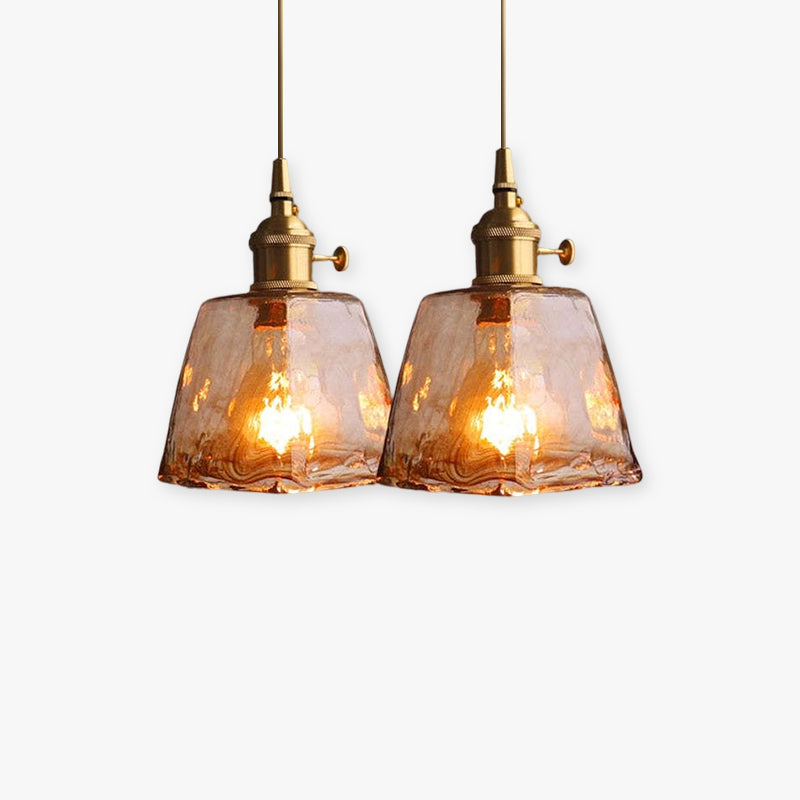 Levy Retro LED Hanglampen Gouden Metaal Glas Slaapkamer Woonkamerr Eetkamer
