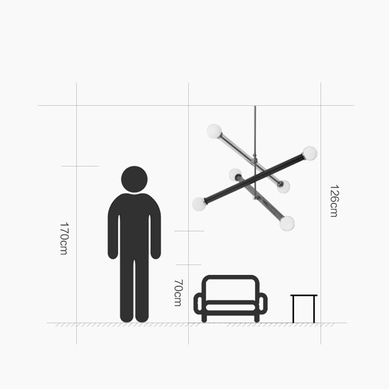 Elio Lineaire Design LED Hanglampen Metaal Glas Kinderkamer Woonkamer