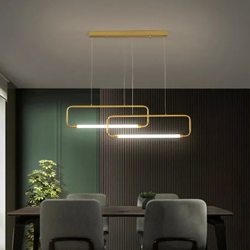Carina Moderne Minimalistische Hanglampen Zwart Goud Woonkamer