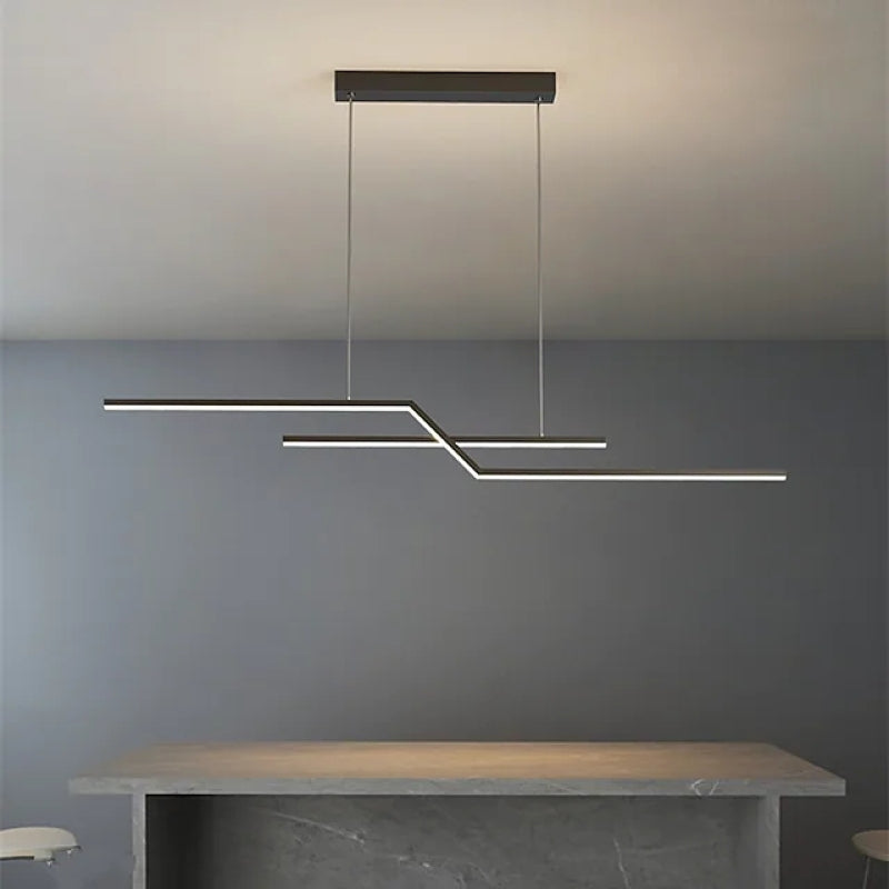 Louise Moderne Polyline Hanglampen Zwart Goud Metaal Woonkamer Slaapkamer
