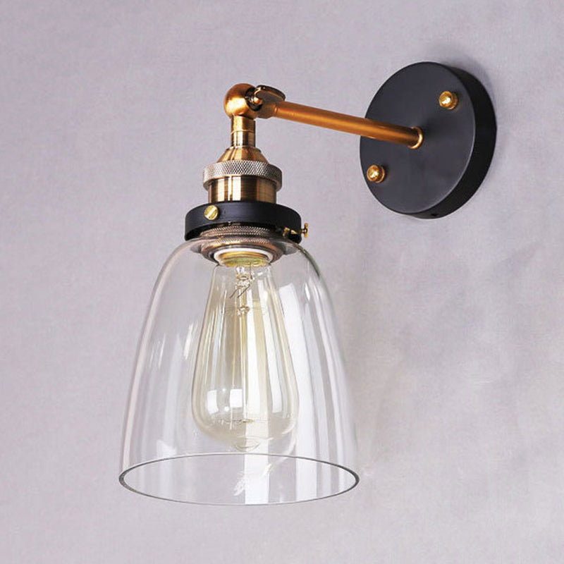 Marcello Design Vintage Wandlamp Metaal Glas Slaapkamer Woonkamer
