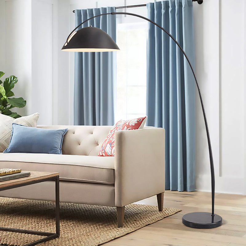 Elio Ronde Moderne LED Vloerlampen Zwart Metaal Eetkamer Slaapkamer