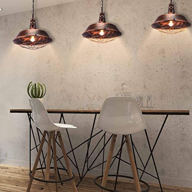 Valerio Rustieke Industriële Hanglamp Voor Zwart En Roest