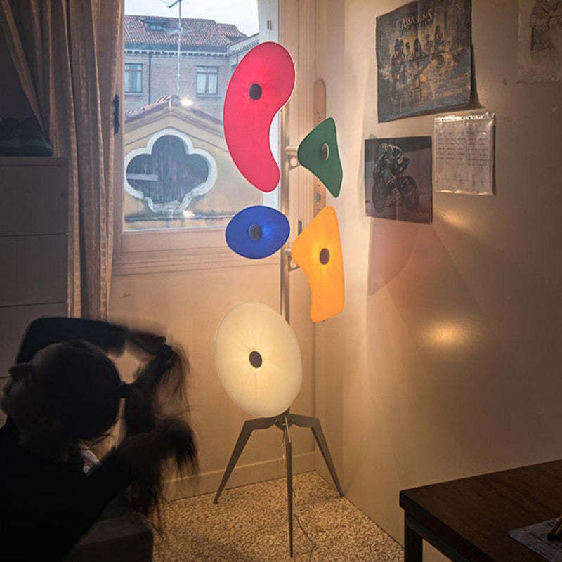 Morandi Moderne LED Vloerlampen Wit Hars Metaal Eetkamer Woonkamer