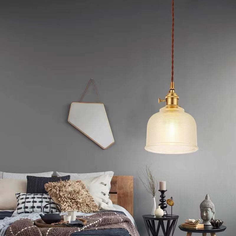 Morandi Retro Art Deco Hanglampen Rood Blauw Amber Woonkamer