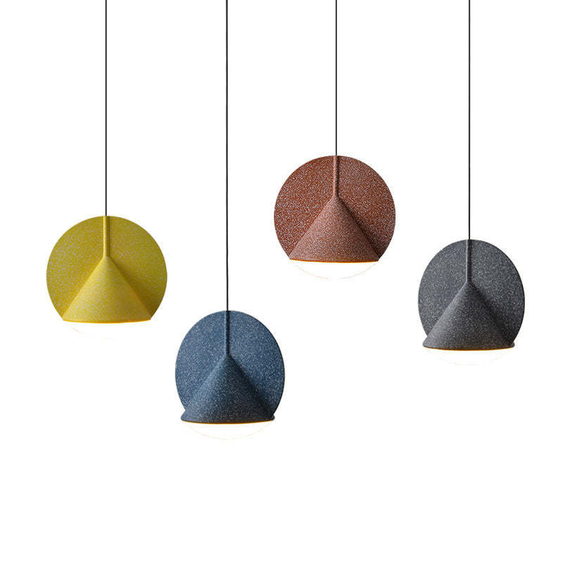 Morandi Art Design Hanglamp Grijs Blauw Geel Woonkamer Slaapkamer