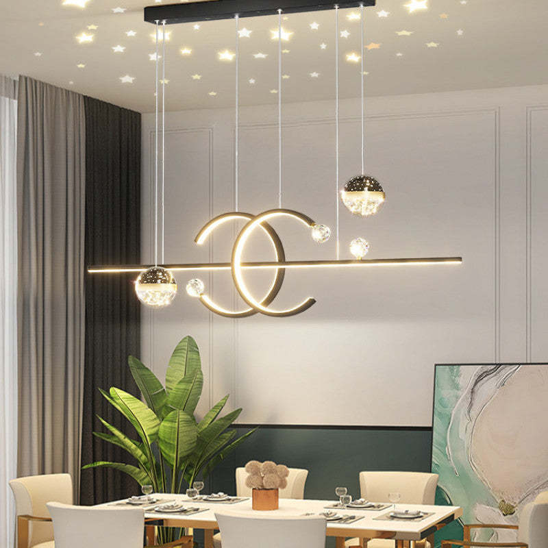 Madina Design LED Hanglamp Metaal Zwart/Goud Eetkamer/Woonkamer