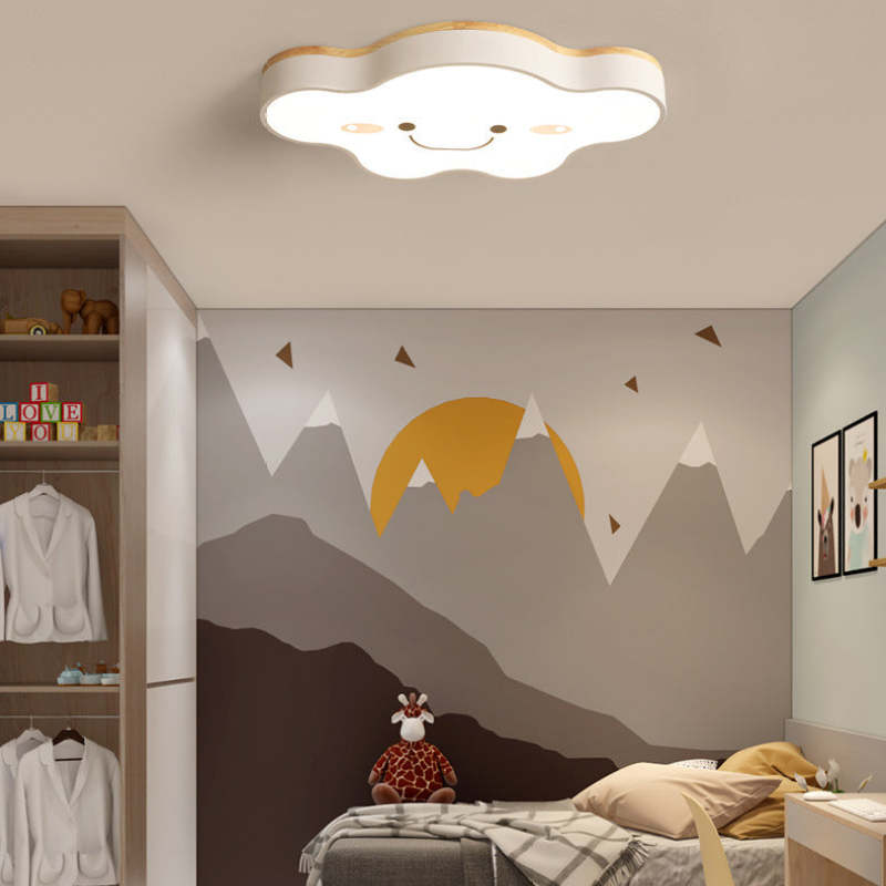 Minori Moderne Design LED Plafondlampen Wit Groene Metaal Hout