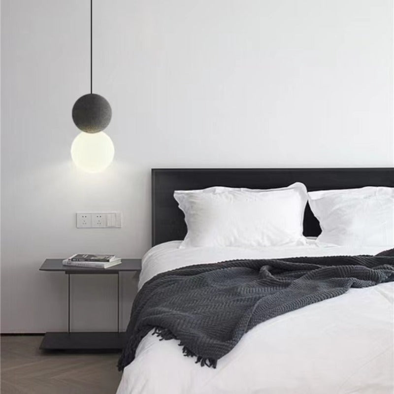 Byers Modern LED Hanglampen Zwart  Glazen Bollen Metaal Slaapkamer