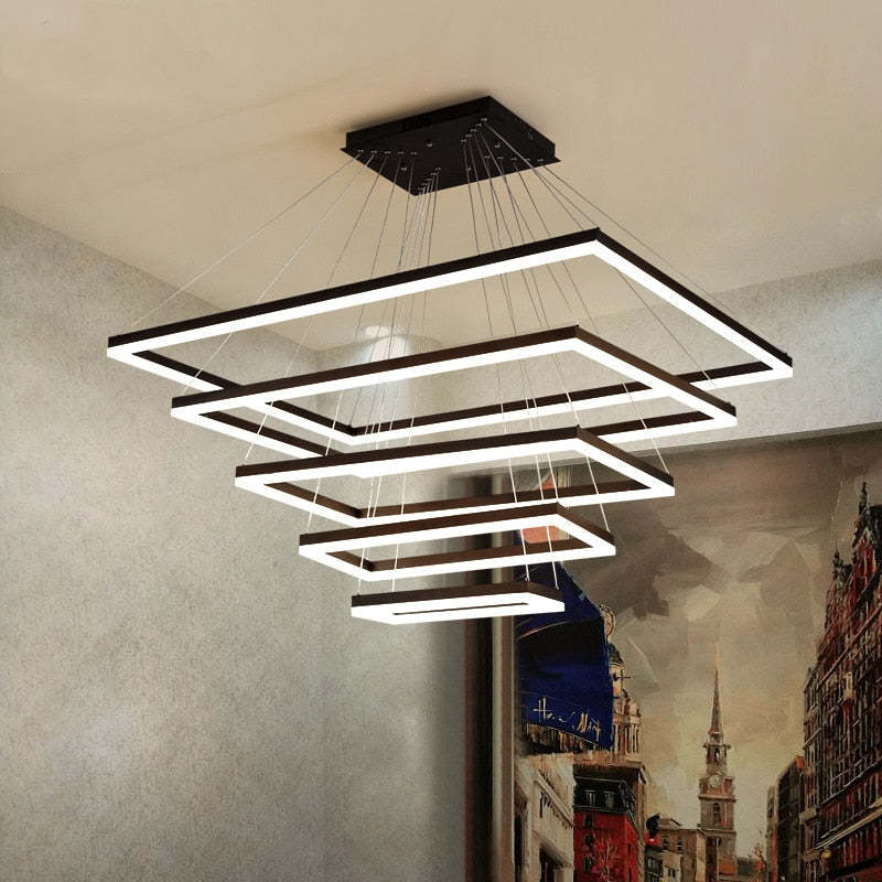 Orsini Design LED Hanglampen Zwart Wit Metaal Eetkamer Slaapkamer
