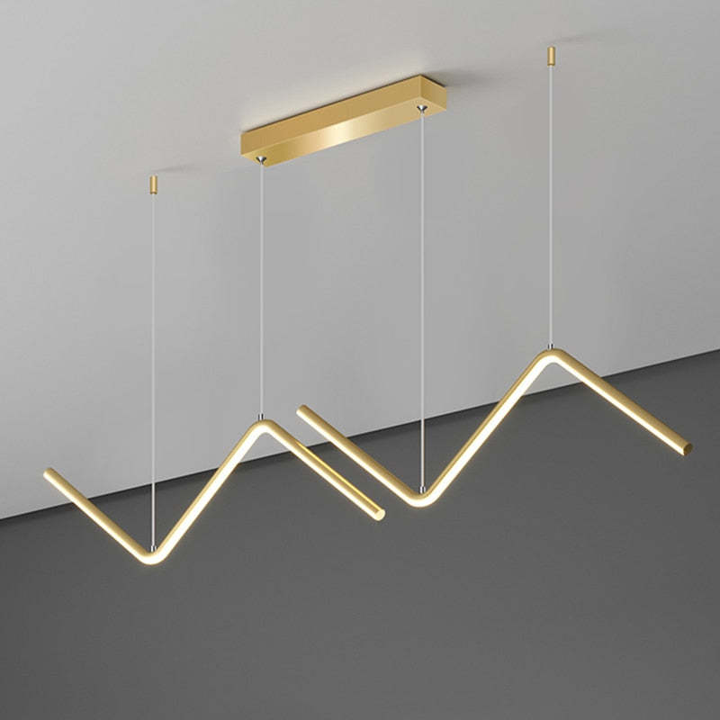 Louise Moderne LED Hanglampen Goud Zwart Metaal Eetkamer Woonkamer