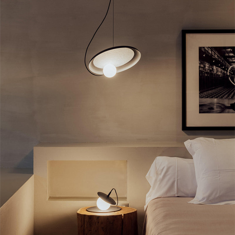 Elio Stijlvolle Art Deco Hanglampen Zwart/Wit/Koper Slaap/Woonkamer