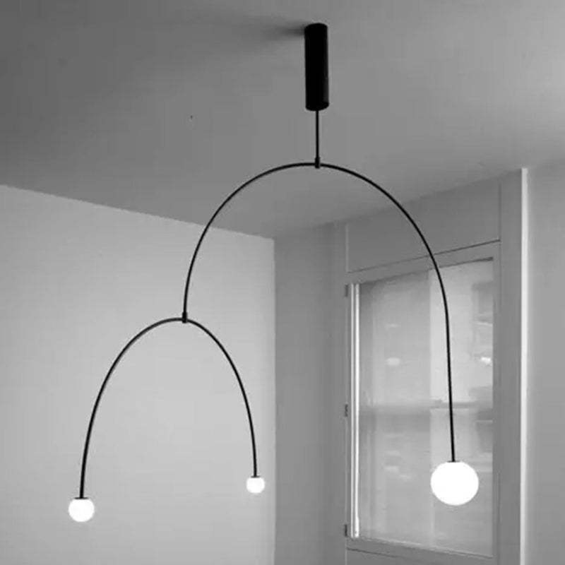 Elio Design Ronde Hanglampen Wit Zwart Metaal Eetkamer Slaapkamer