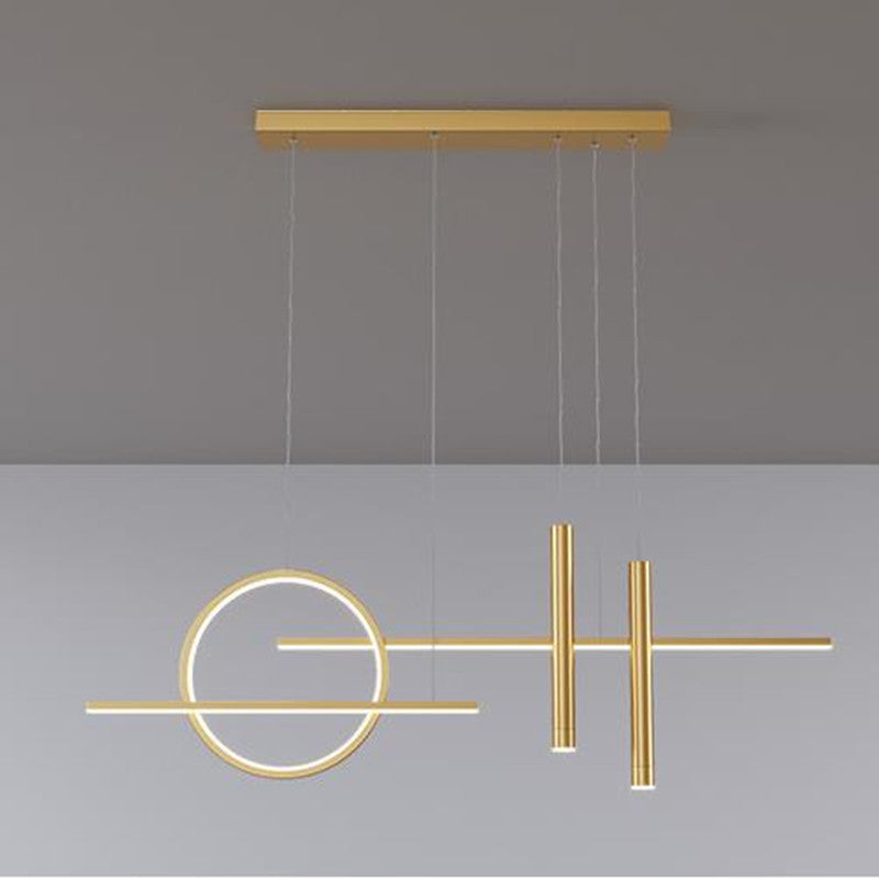 Madina Design LED Hanglamp Metaal/Silicone Zwart/Goud Slaap/Eet/Woonkamer