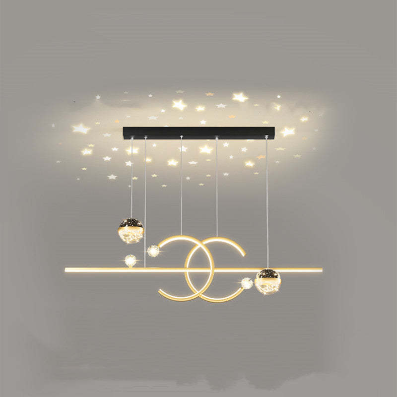 Madina Design LED Hanglamp Metaal Zwart/Goud Eetkamer/Woonkamer