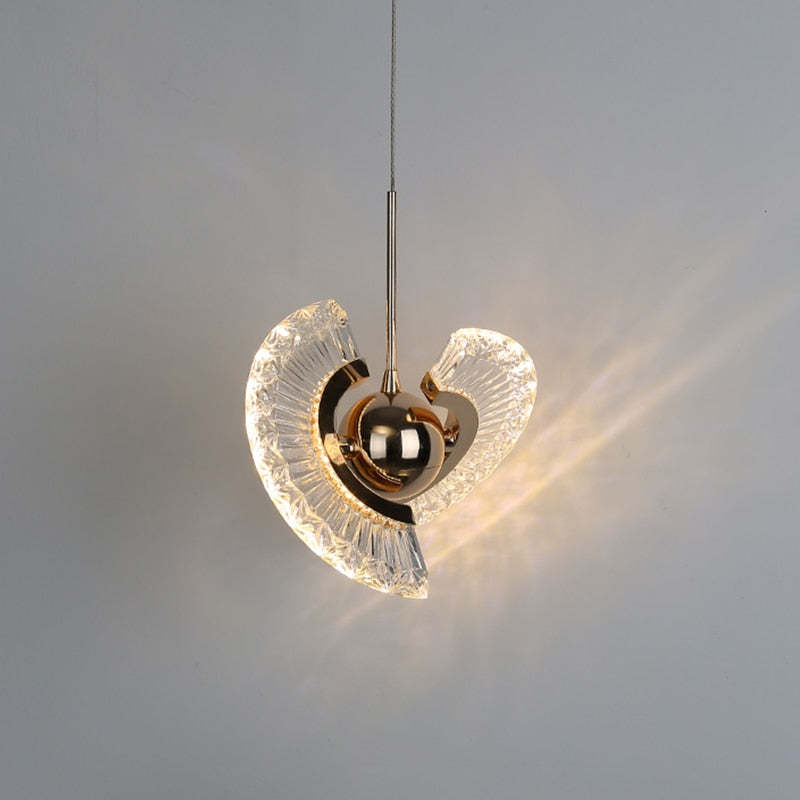 Kristy Modern Draaibaar Hanglamp Goud Metaal Acryl Woonkamer Slaapkamer