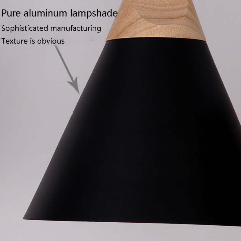 Morandi Moderne LED Hanglampen Geel Grijs Groen Metaal Hout Woonkamer