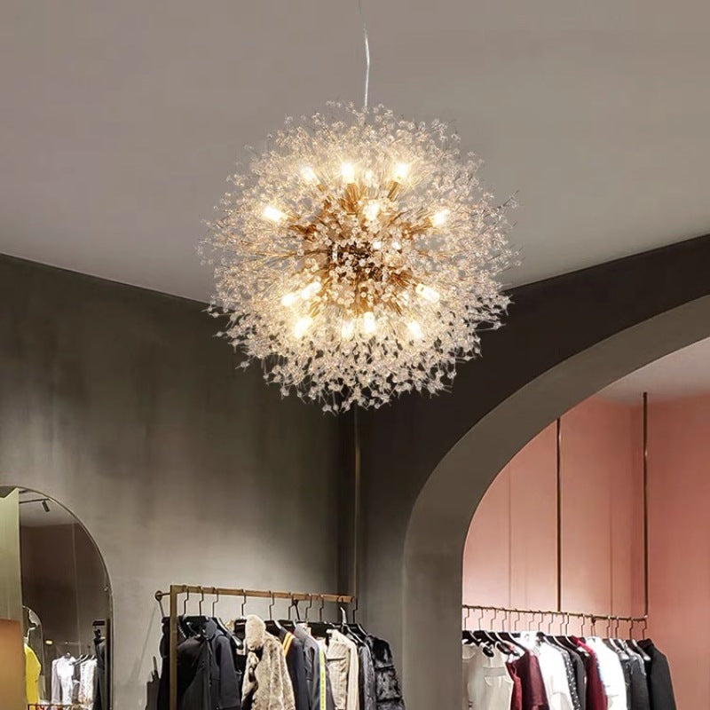 Lili Elegante Paardenbloem Hanglampen Goud Chroom Metaal Slaapkamer