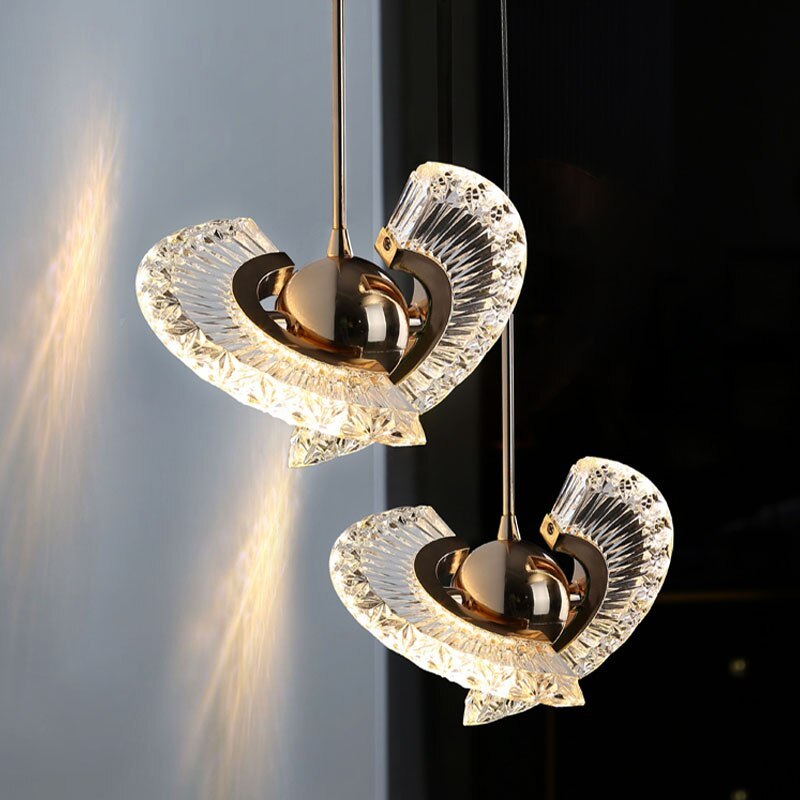 Kristy Modern Draaibaar Hanglamp Goud Metaal Acryl Woonkamer Slaapkamer