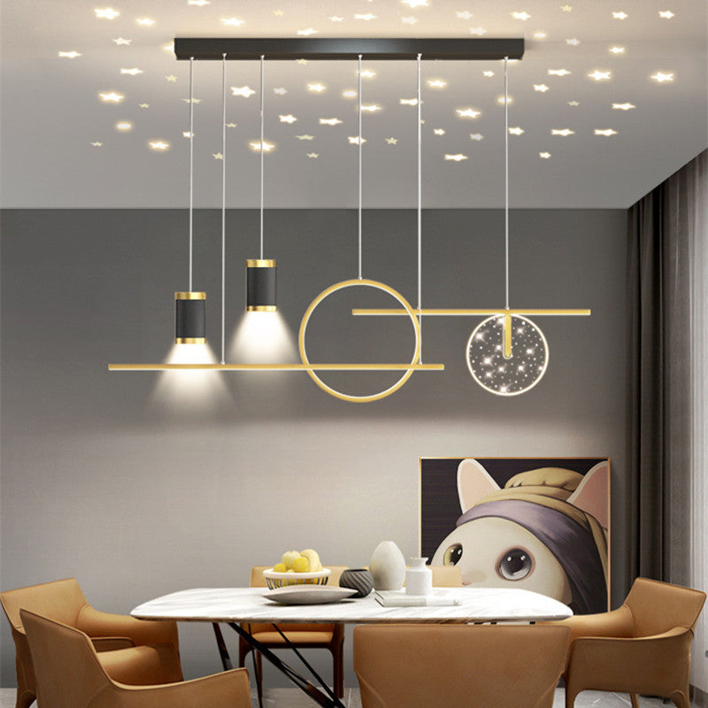 Madina Moderne Bescheiden Luxe LED Hanglampen Zwart/Wit/Goud Metaal Eetkamer