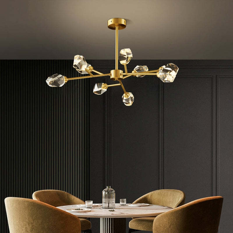 Kristy Modern LED Kroonluchter Gouden Metaal Woonkamer Eetkamer Bar
